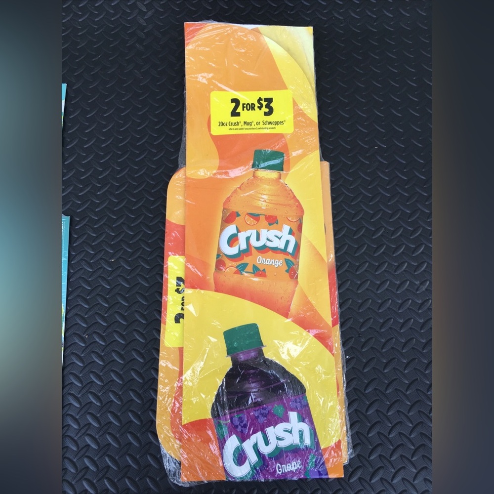 New Large 60in Tall•8.5in Crush Soda Advertising Poster•Room Art•Business garphi